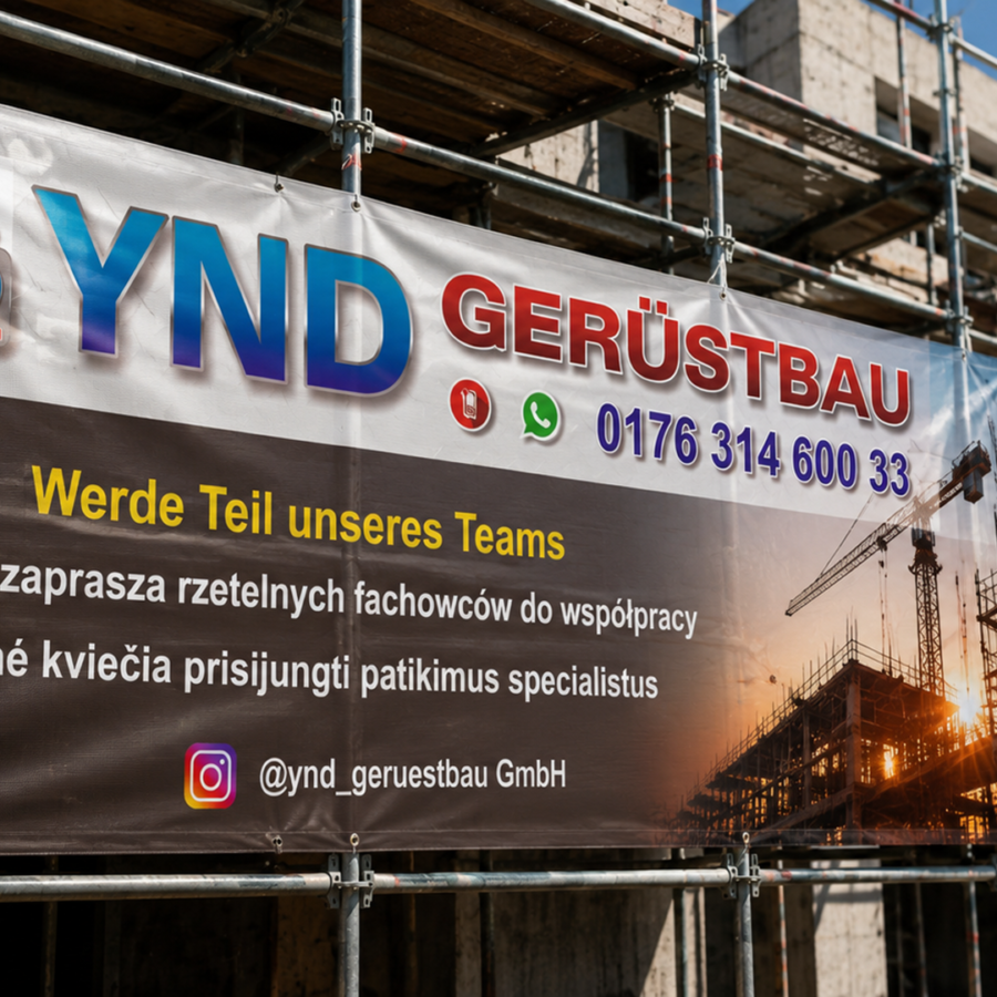 Mesh-Banner von PAVO Werbetechnik
