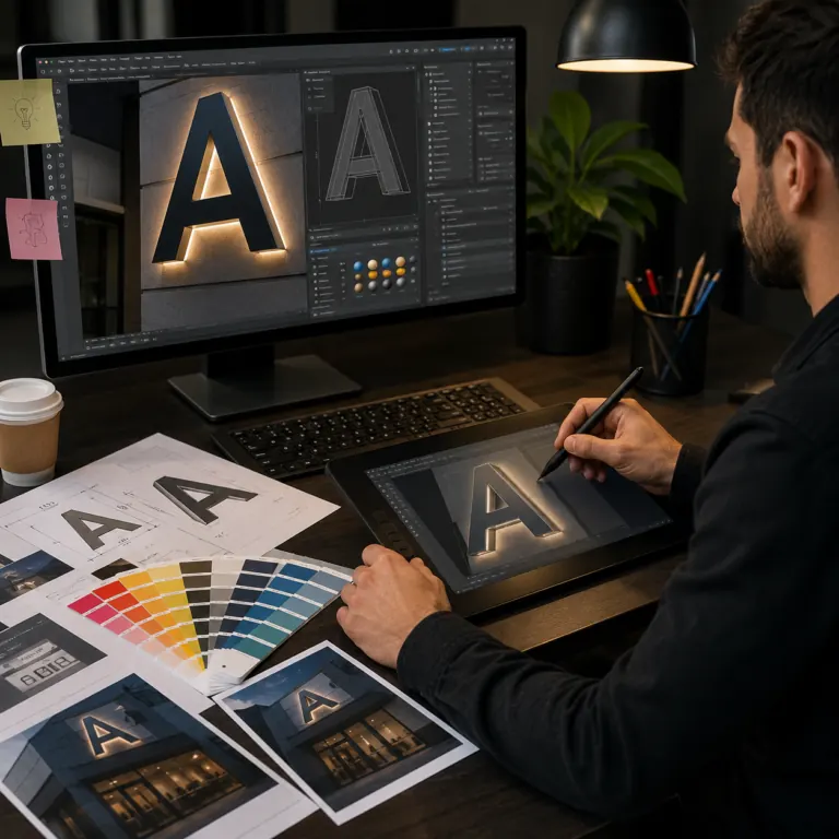 Design und Visualisierung für Werbetechnik bei PAVO